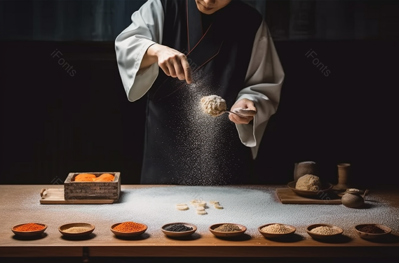 一个人正在制作月饼,高清,摄影图,摄影图片,图片大全,摄影图免费下载